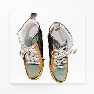 VADDIA Felix Quartz High top Sneakers, Women’s Size 8